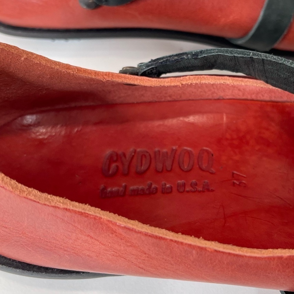 Cydwoq Jail Women's Shoe hand made Cottagecore ballet flat l - Picture 9 of 13